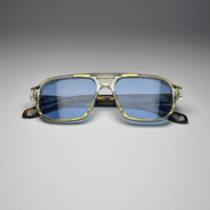 Metal square frame polarized sunglasses